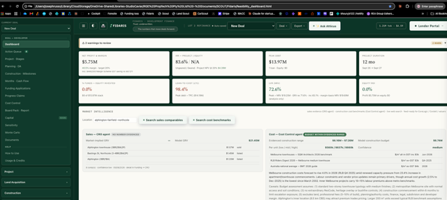 Fidaris platform dashboard